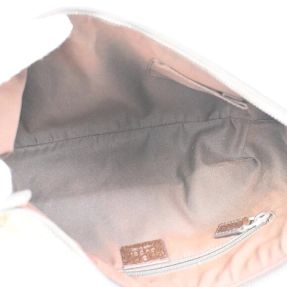 GUCCI GG Pattern Half Moon Shoulder Bag Canvas Leather Beige SHW Italy 70DA218 - Picture 8 of 14